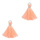 Ibiza style Tassel 1.5cm Silver-bright peach